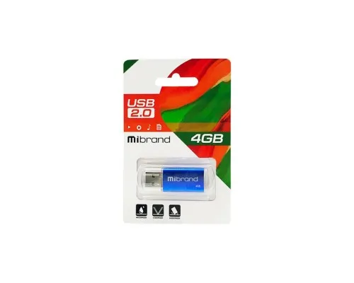 USB флеш накопичувач Mibrand 4GB Cougar Blue USB 2.0 (MI2.0/CU4P1U)