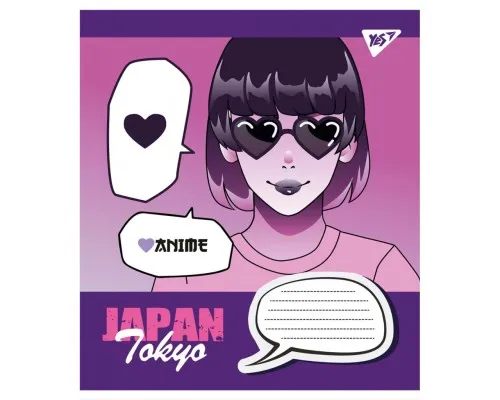 Тетрадь Yes Japan Tokyo 12 листов косая линия (766306)