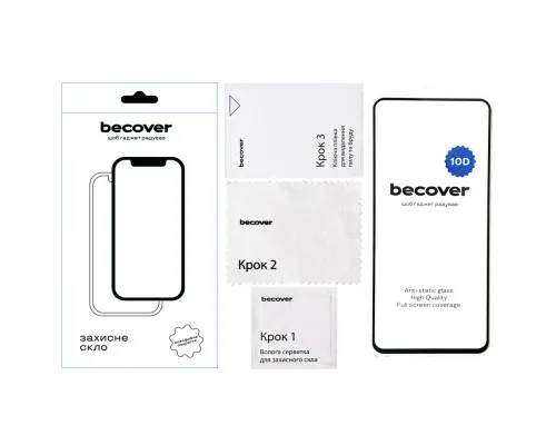 Стекло защитное BeCover Infinix Hot 40i (X6528B) 10D Black (711813)