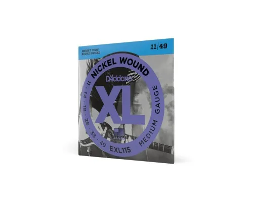 Струни для гітари D'Addario XL Nickel Wound Medium (11-49) (EXL115)