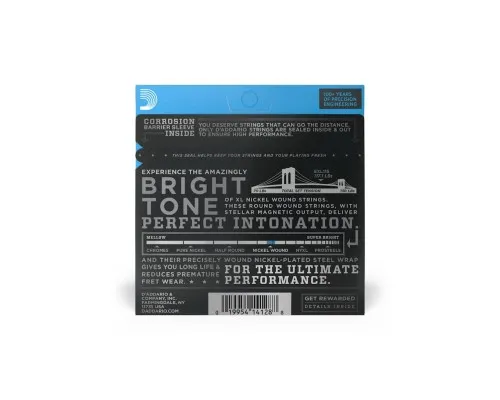 Струни для гітари D'Addario XL Nickel Wound Medium (11-49) (EXL115)