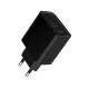 Зарядний пристрій Gembird 1xUSB-A + 1 Type-C (PD20Вт + QC3.0 18Вт) black (TA-UC-PDQC20-01-BK)