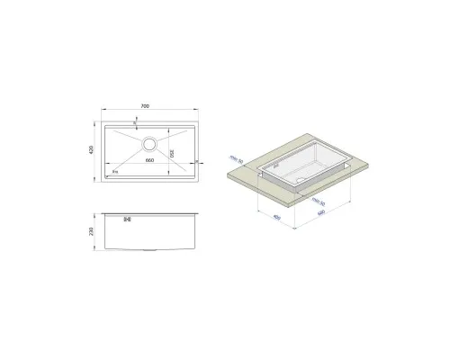 Мойка кухонная Nett NB-7042 (042925)