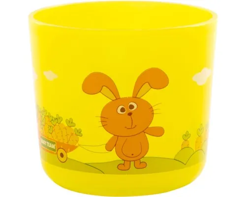 Набір дитячого посуду Baby Team чашка прозора 200 мл (6007_желтий)