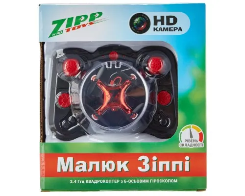 Радиоуправляемая игрушка ZIPP Toys Квадрокоптер с камерой Малыш Zippi с доп.аккумулятором, крас (CF922 red)