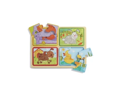 Пазл Melissa&Doug деревяні у футлярі Грайливі друзі (MD31364)