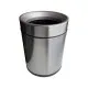 Контейнер для мусора JAH круглый без крышки с вн. ведром серебряный металлик 8 л (6337)