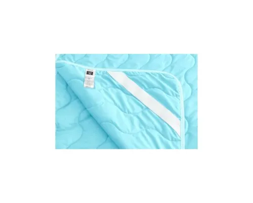 Наматрацник MirSon Eco Light №1725 Silk Air-line на резинці по кутках Blue 60x120 см (2200002888127)