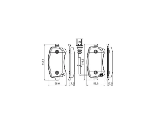 Гальмівні колодки Bosch 0 986 495 094