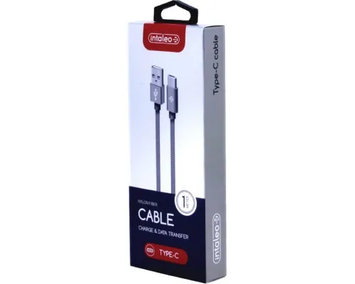Дата кабель USB 2.0 AM to Type-C 1.0m CBGNYT1 grey Intaleo (1283126489136)
