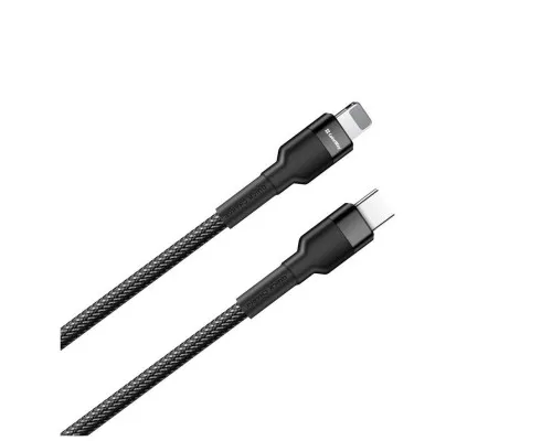 Дата кабель ColorWay USB-C to Lightning 0.3m 3А black (CW-CBPDCL054-BK)