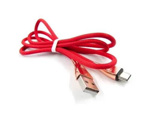 Дата кабель USB 2.0 AM to Type-C 1.0m red Dengos (NTK-TC-SET-RED)