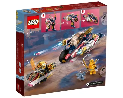 Конструктор LEGO Ninjago Перегонной робобайк-трансформер Соры 384 деталей (71792)