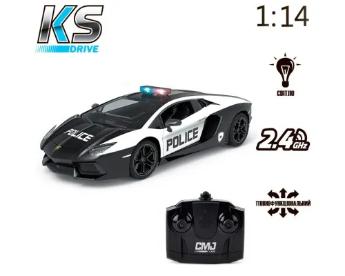 Радіокерована іграшка KS Drive Lamborghini Aventador Police 1:14, 2.4Ghz (114GLPCWB)