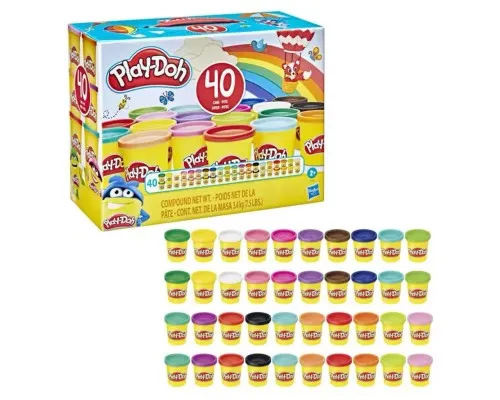 Набір для творчості Hasbro Play-Doh Набір пластиліну з 40 баночок (E9413)