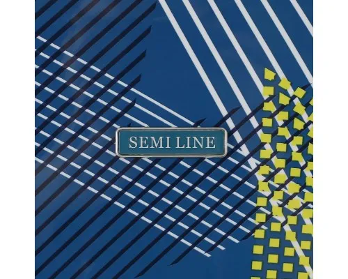 Чемодан Semi Line Pattern 20 S Blue (T5652-1)