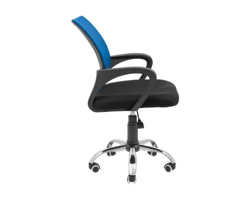 Офисное кресло Richman Спайдер Ю Хром Пиастра Сетка черная + синяя (ADD0003023)
