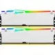 Модуль памяти для компьютера DDR5 32GB (2x16GB) 6000 MHz FURY Beast White RGB Kingston Fury (ex.HyperX) (KF560C40BWAK2-32)