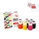 Акрилові фарби Rosa для декору глянсові 9 кол по 20 мл (4823098511144)