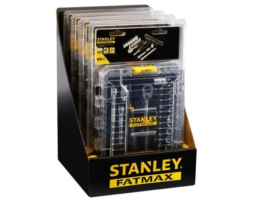 Набір головок Stanley FatMax Maxi Drive торцевих 1/4", шестигранний, 48 шт., кейс (FMMT98101-0)