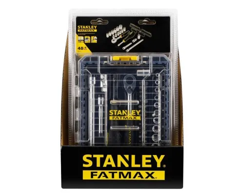 Набор головок Stanley FatMax Maxi Drive торцевых 1/4", шестигранных, 48 шт., кейс (FMMT98101-0)