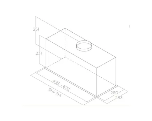 Вытяжка кухонная Elica CT23 BL MAT/A/72