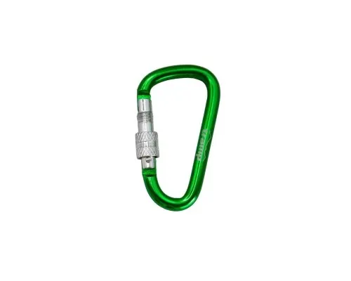 Карабін туристичний Tramp Набір 10 шт з муфтою 7 cм Green (UTRA-302-green)