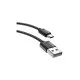 Дата кабель USB 2.0 AM to Type-C 0.3m Nets T-C801 Black T-Phox (T-C801(0.3) Black)