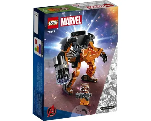 Конструктор LEGO Super Heroes Робоброня Енота Ракеты 98 деталей (76243)