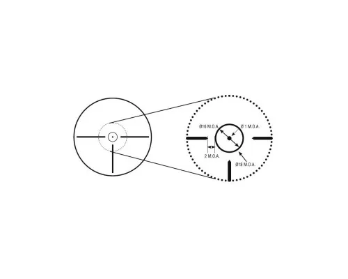 Оптический прицел Konus KonusPRO M-30 1-4x24 Circle Dot IR (7184)