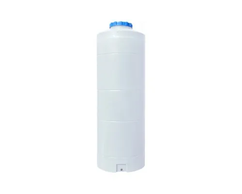Емкость для воды Пласт Бак вертикальная пищевая 1000 л узкая белая (1210)