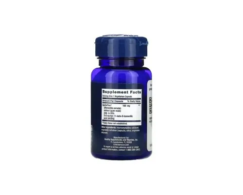 Трави Life Extension Інгібітор 5-LOX, Екстракт босвелії, 100 мг, 5-LOX Inhibitor with ApresFle (LEX-16396)