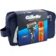 Набір косметики Gillette Бритва Fusion ProGlide з 2 змінними картриджами + Гель для гоління Fusion 200 мл + Косметичка (8700216075459)