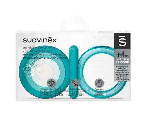 Прорізувач Suavinex силіконовий з охолоджуючим/блакитним (401438)