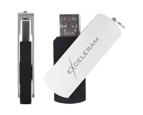 USB флеш накопитель eXceleram 16GB P2 Series White/Black USB 3.1 Gen 1 (EXP2U3WHB16)