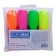Маркер Buromax highlighter pen, NEON, chisel tip, SET 4 colors (BM.8904-84)