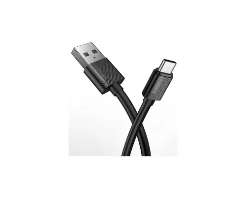 Дата кабель USB 2.0 AM to Type-C 1.2m Nets T-C801 Black T-Phox (T-C801 black)