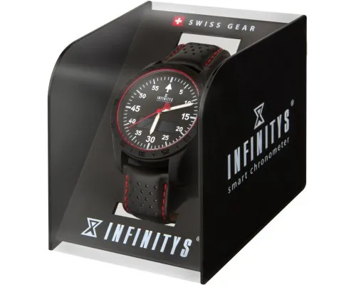 Смарт-годинник Atrix INFINITYS X20 45mm Swiss Sport Chrono Black-leather Смарт-го (swwpaii2sscbl)