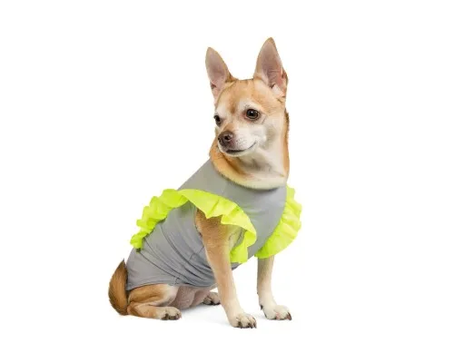 Футболка для тварин Pet Fashion Sunkissed XS сіра з жовтим (4823082424634)