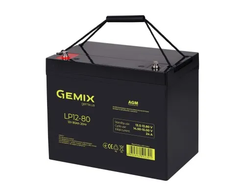 Батарея до ДБЖ Gemix LP 12V 80Ah (LP1280)