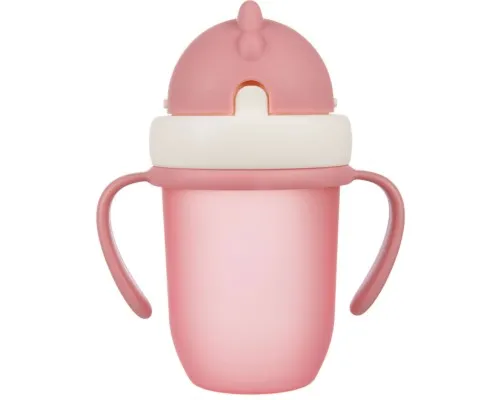 Поильник-непроливайка Canpol babies Matte Pastels с силиконовой трубочкой 210 мл Розовый (56/522_pin)