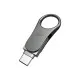 USB флеш накопитель Silicon Power 128 GB DriveMobile C80 USB 3.1 + Type-C Silver (SP128GBUC3C80V1S)