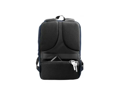 Рюкзак шкільний Optima 17.5 USB Techno чоловічий 0.7 кг 6-15 л Темно-сірий (O97594-01)