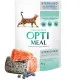 Вологий корм для кішок Optimeal для стерилізованих/кастрованих з лососем та чорницею в желе 85 г (4820269140141)