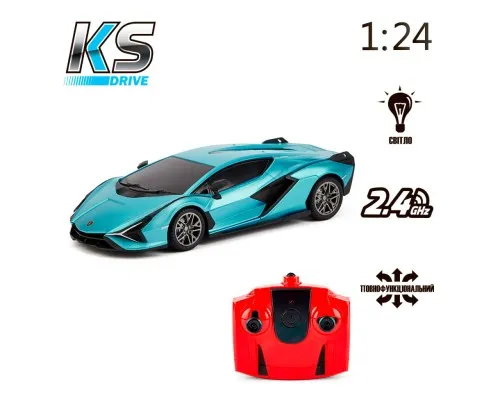 Радіокерована іграшка KS Drive Lamborghini Sian 1:24, 2.4Ghz синий (124GLSB)