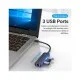 Концентратор Vention USB 3.1 Type-C to 3xUSB 2.0+MicroUSB+RJ45 100M Ethernet black (TGOBB)