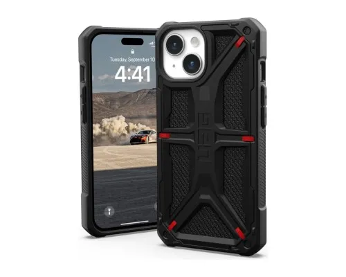 Чохол до мобільного телефона UAG Apple iPhone 15 Monarch, Kevlar Black (114289113940)