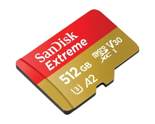 Карта памяти SanDisk 512GB microSD class 10 UHS-I U3 V30 Extreme (SDSQXAV-512G-GN6MA)