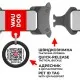 Нашийник для тварин WAUDOG Nylon з QR паспортом Графіті металева пряжка-фастекс XXL (4535-0021)