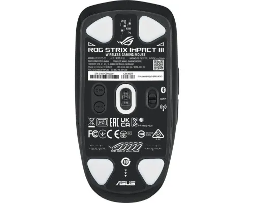 Мишка ASUS ROG Strix Impact III Wireless/Bluetooth Black (90MP03D0-BMUA00)